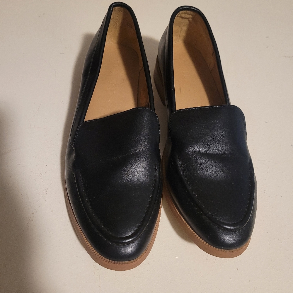 Joe Fresh Navy and Tan Loafers